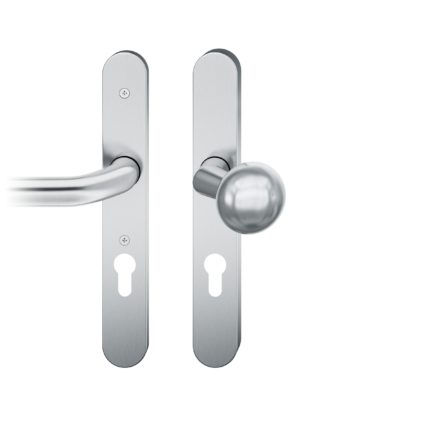 RT-Wechselgarnitur PZ 72mm |  Stift 8mm | Edelstahl fein matt |