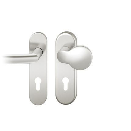 Wechsel-Grt. PZ 72mm        S2 |  Kurzschild ZA | Stift 8mm |Aluminium naturfarbig