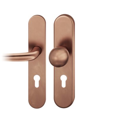 Wechsel-Grt. PZ 72mm       S2 |  Langschild 15mm. Druecker 1023 | Stift 8mm |Bronze dunkel patiniert gew.