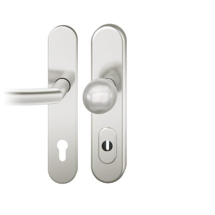 Wechsel-Grt. PZ 92mm        S4 |  Langschild ZA | Stift 10mm |Aluminium naturfarbig