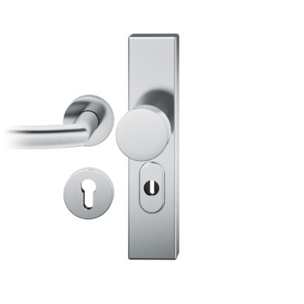 Wechsel-Grt. PZ 72mm Ros.   S2 |  Langschild ZA. Stift 8mm | Innenseite Rosette |Edelstahl fein matt
