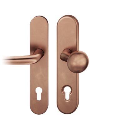 Wechsel-Grt. PZ 92mm        S2 |  Langschild 11mm | Stift 10mm |Bronze hell patiniert gewachst