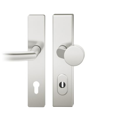 Wechsel-Grt. PZ 92mm        S4 |  Langschild ZA | Stift 10mm |Aluminium naturfarbig