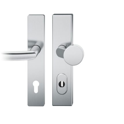 Wechsel-Grt. PZ 92mm        S4 |  Langschild ZA | Stift 10mm |Edelstahl fein matt