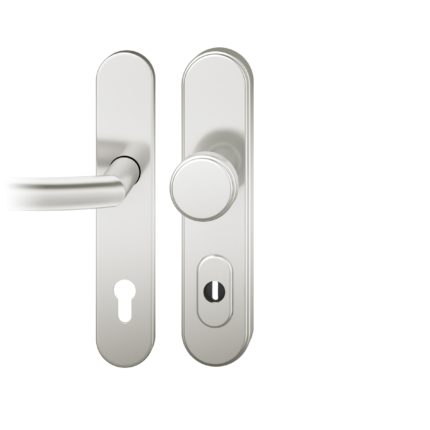 Wechsel-Grt. PZ 92mm        S4 |  Langschild ZA | Stift 10mm |Aluminium naturfarbig