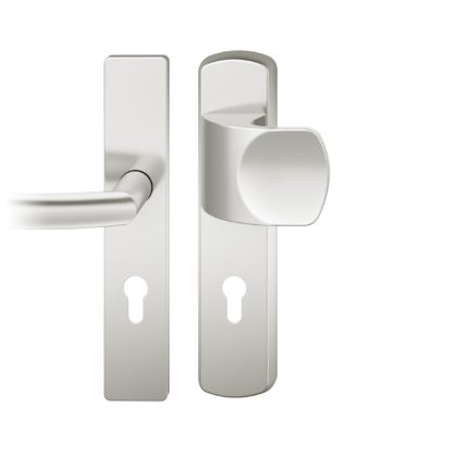 Wechsel-Grt. PZ 72mm        S2 |  Langschild 15mm | Stift 8mm |Aluminium naturfarbig