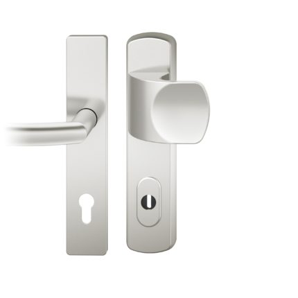 Wechsel-Grt. PZ 92mm        S2 |  Langschild ZA | Stift 10mm |Aluminium naturfarbig