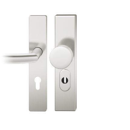 FS-Wechsel-Grt. PZ 72mm S2 |  Langschild ZA | Stift 9mm |Aluminium naturfarbig