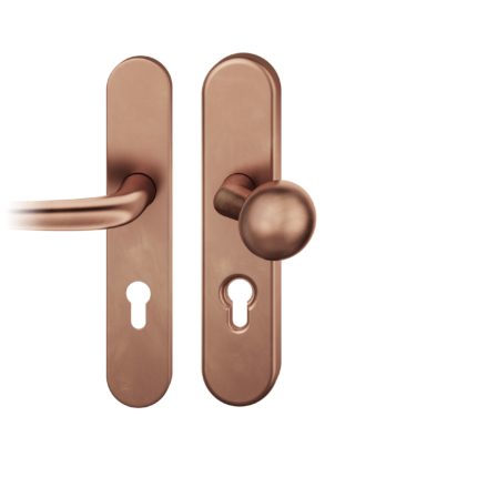 FS-Wechsel-Grt. PZ 92mm     S2 |  Langschild 11mm | Stift 9mm |Bronze hell patiniert gewachst