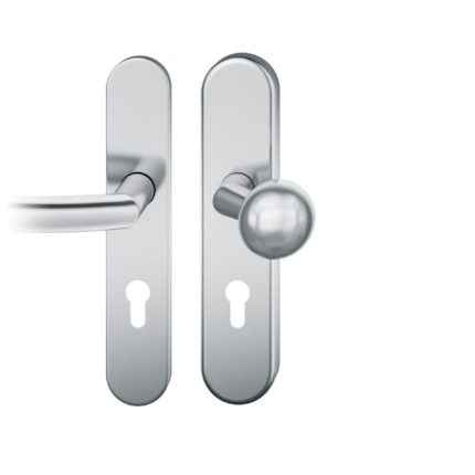 FS-Wechsel-Grt. PZ 92mm     S2 |  Langschild 15mm | Stift 9mm |Edelstahl fein matt