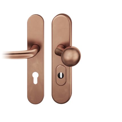 FS-Wechsel-Grt. PZ 92mm     S2 |  Langschild ZA | Stift 9mm |Bronze hell patiniert gewachst