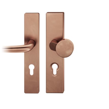 FS-Wechsel-Grt. PZ 72mm     S2 |  Langschild 11mm | Stift 9mm |Bronze hell patiniert gew.