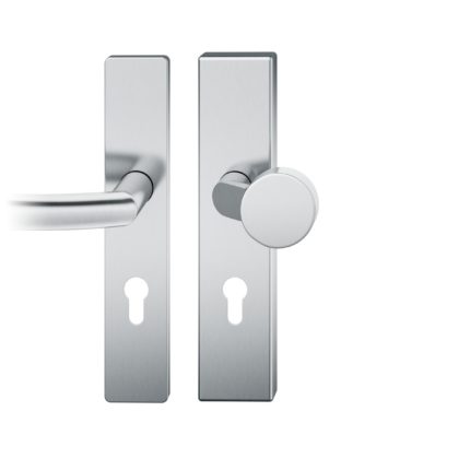 FS-Wechsel-Grt. PZ 92mm     S2 |  Langschild 15mm | Stift 9mm |Edelstahl fein matt