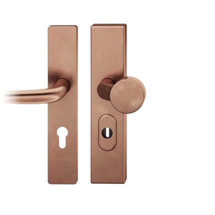 FS-Wechsel-Grt. PZ 72mm     S2 |  Langschild ZA | Stift 9mm |Bronze hell patiniert gew.